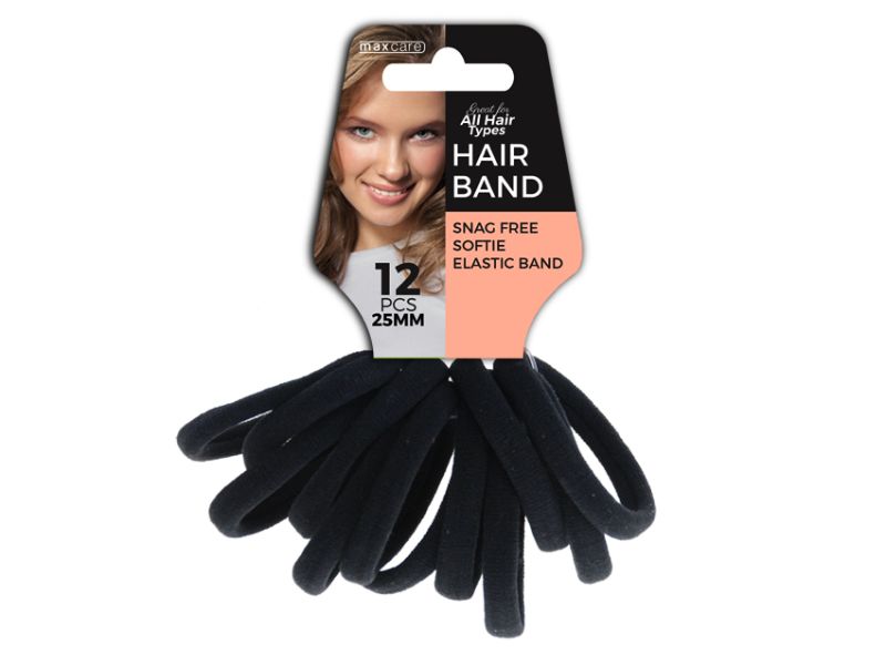 Hair Elastic Band - Softie Black (576pcs)