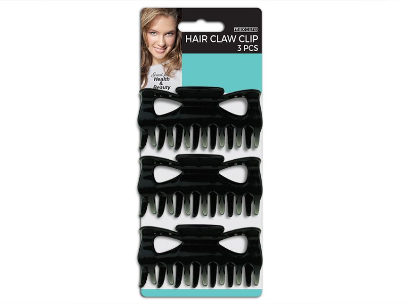 Hair Claw Clip - MC Black (12pcs)