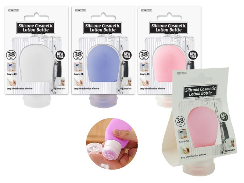 Cosmetic Lotion Bottle - Silicone 38ml (Set of 12 Assorted)