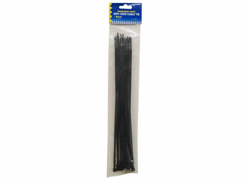 Cable Ties - Black 30cm (24 Packs)