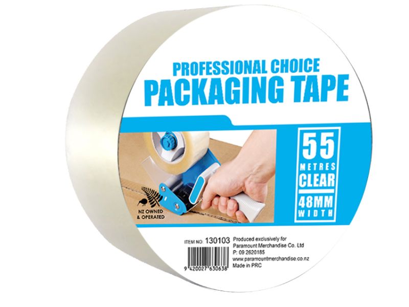 Packaging Tape - Clear (55m) x 6 Rolls