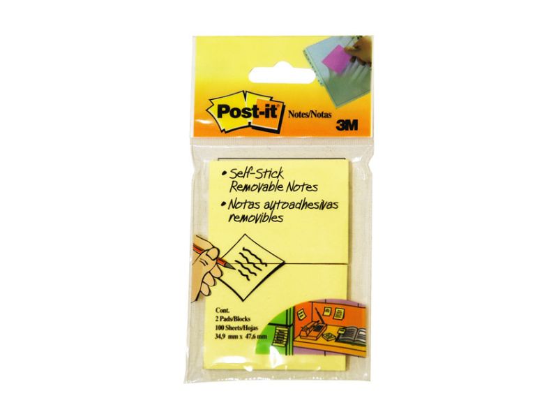3M Post It Sticky Note Pads - 34.9mm (12 Packs)