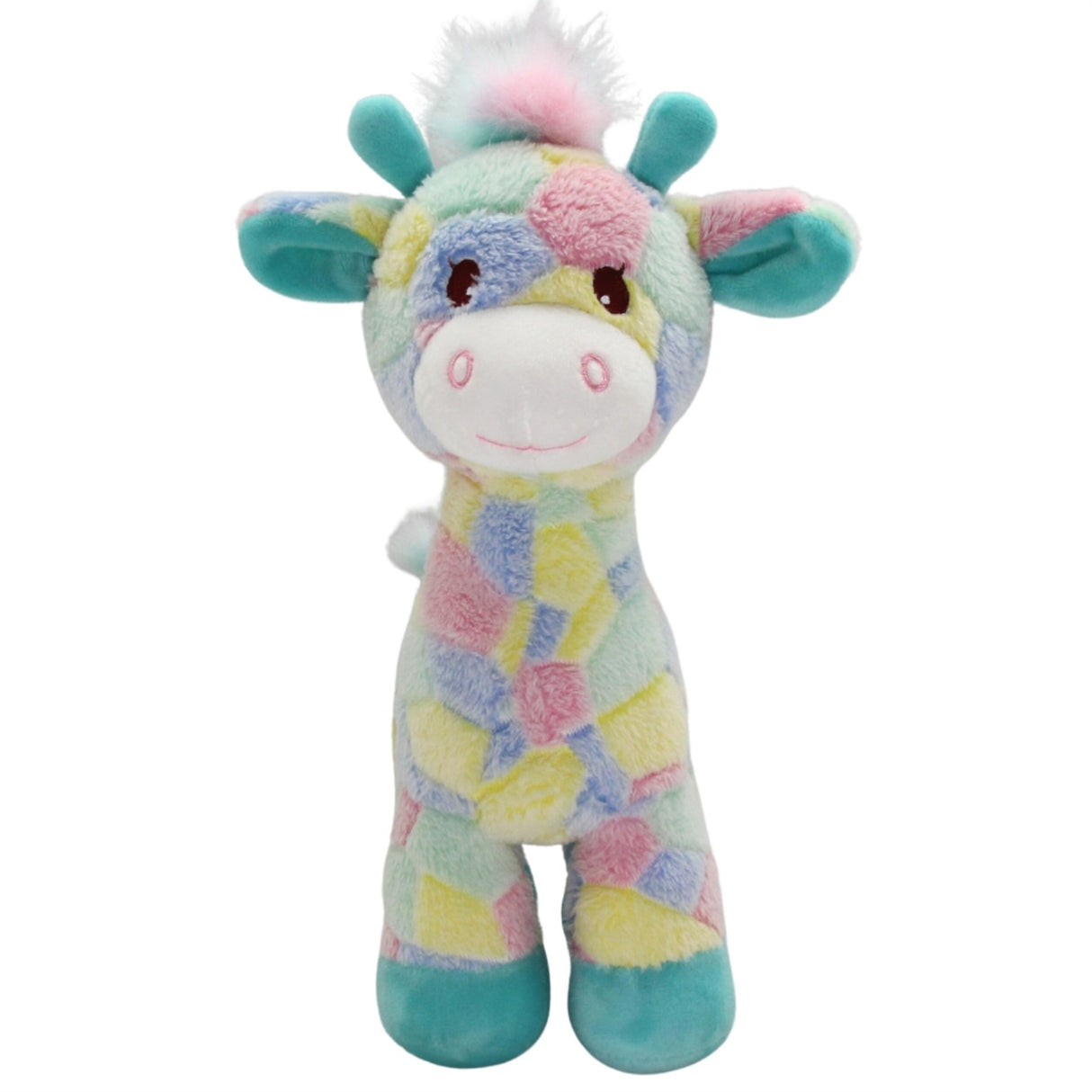 Soft Plush Toy -  Skittles Giraffe. Colourful Giraffe.
