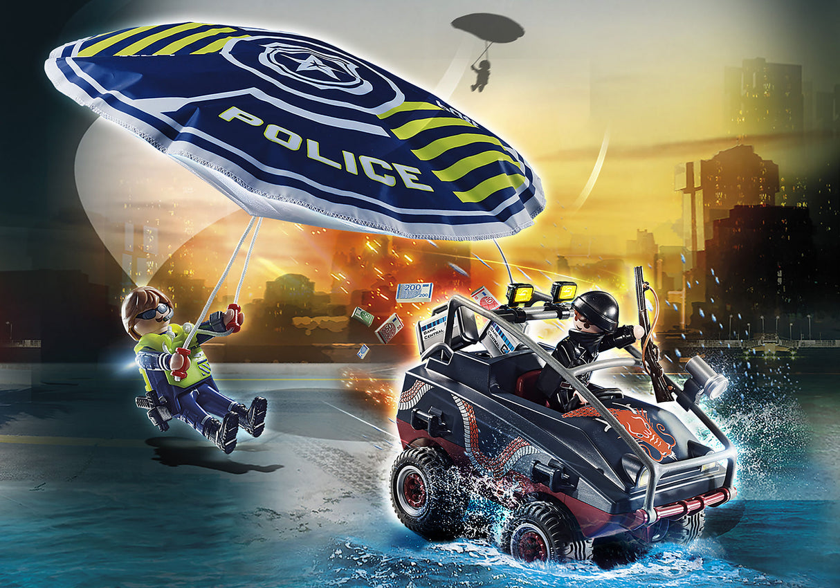 Playmobil Police Parachute with Amphibious Vehicle