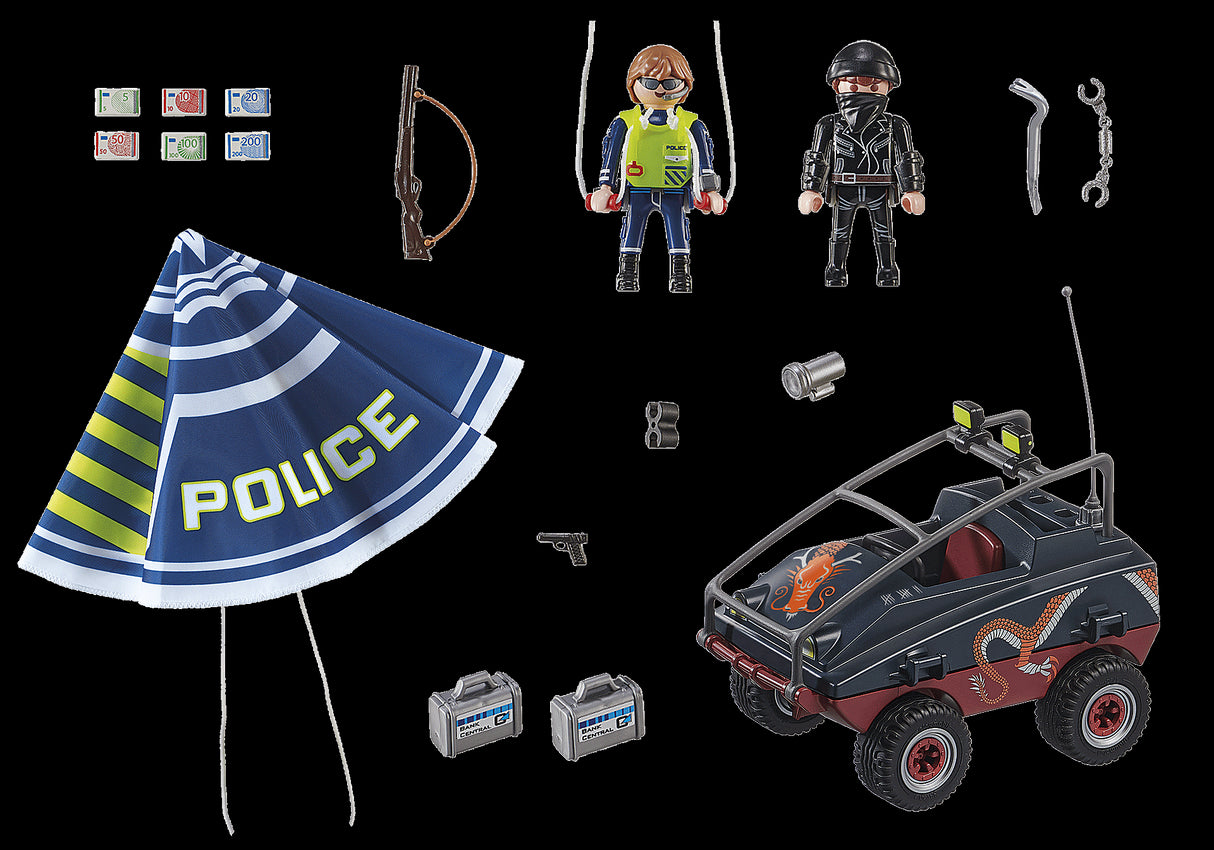 Playmobil Police Parachute with Amphibious Vehicle