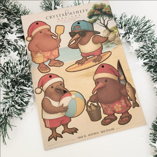 Pop-Out Ornaments: Kiwi Xmas Set 2 POP-OUT Ornaments