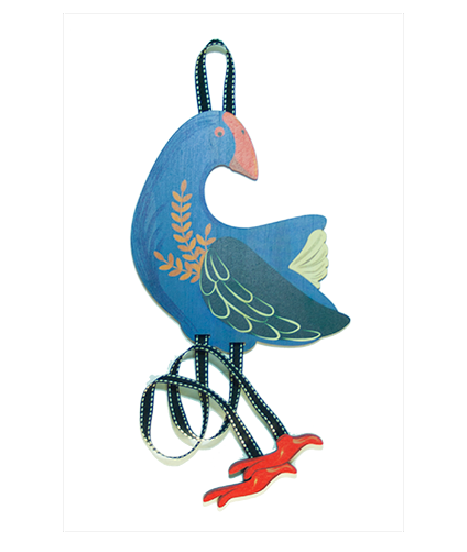 Pine Art / Hairclip Tidy : Pukeko