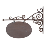 Cast Iron Sign Board - Large 45 x 3 x 38cm (Set of 2 Asstd)