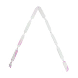 Ribbon Pull Bow Pom Pom Irridescent White