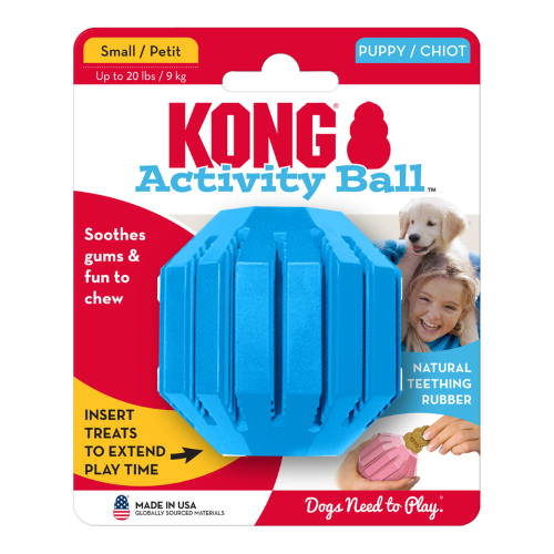 Dog Toy - KONG Puppy Activity Ball Assorted (Sml)