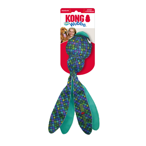 Dog Toy - KONG Wubba Finz Blue (Large)