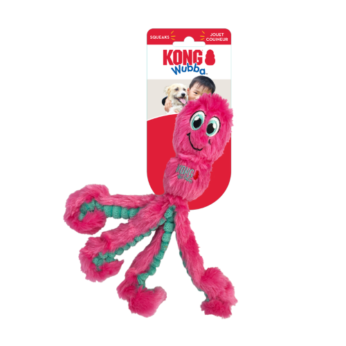 Dog Toy - KONG Wubba Octopus Assorted (Small)