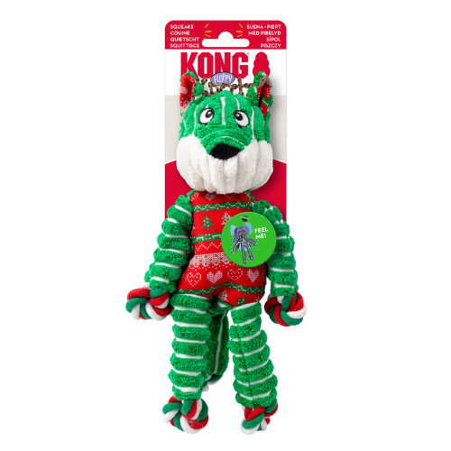 Dog Toy - KONG Holiday Floppy Knits Fox (Small/Medium)