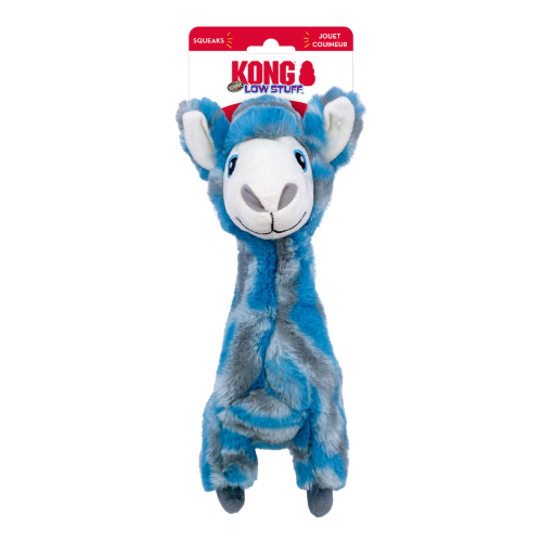 Dog Toy - KONG Low Stuff Stripes Llama (Medium)