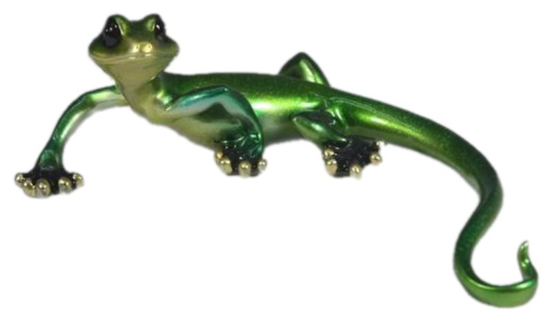 Ornament - Funky Lizard Green Polyresin (22cm)