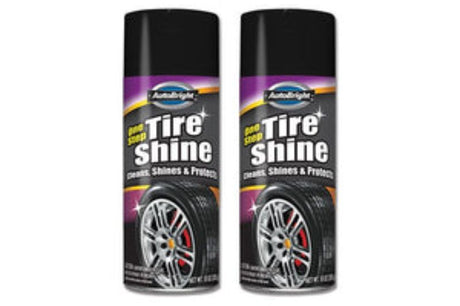 Premium tire shine spray for a glossy finish and UV protection, elevating vehicle aesthetics effortlessly.