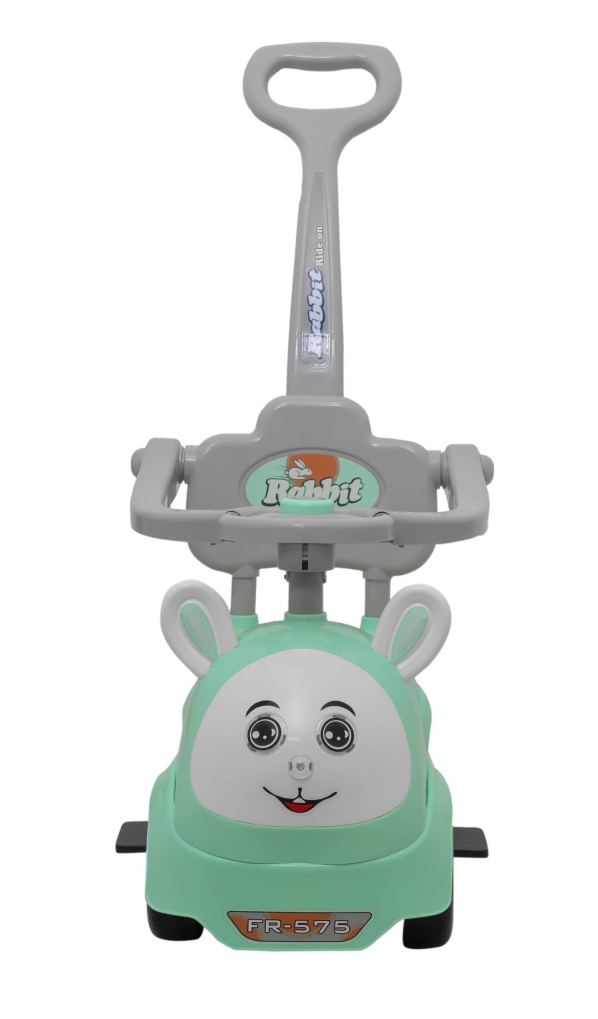Kids Rabbit Ride-On With Parent Handle & Footrest FR-170 Green