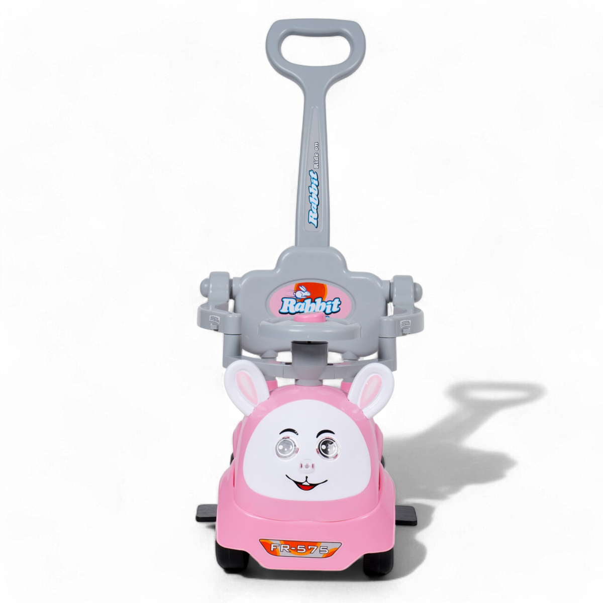 Kids Rabbit Ride-On With Parent Handle & Footrest FR-170 Pink