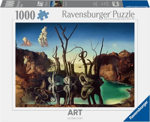 Jigsaw Puzzle - Ravensburger Dali Swans Reflecting Elephants (1000pcs)