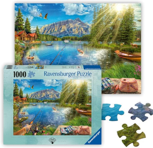 Jigsaw Puzzle - Ravensburger Life at the Lake (1000pcs)