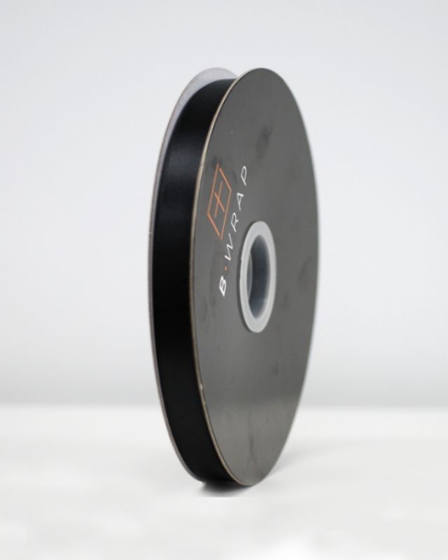 Ribbon - Double Sided Satin 16mm X 100mtrs Black