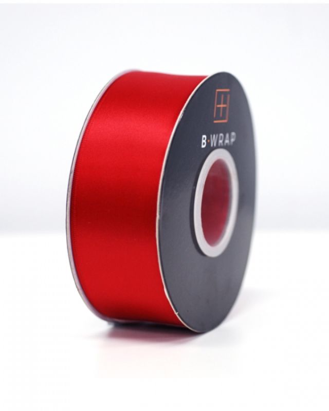 Ribbon - Double Sided Satin 38mm X 30mtrs Red