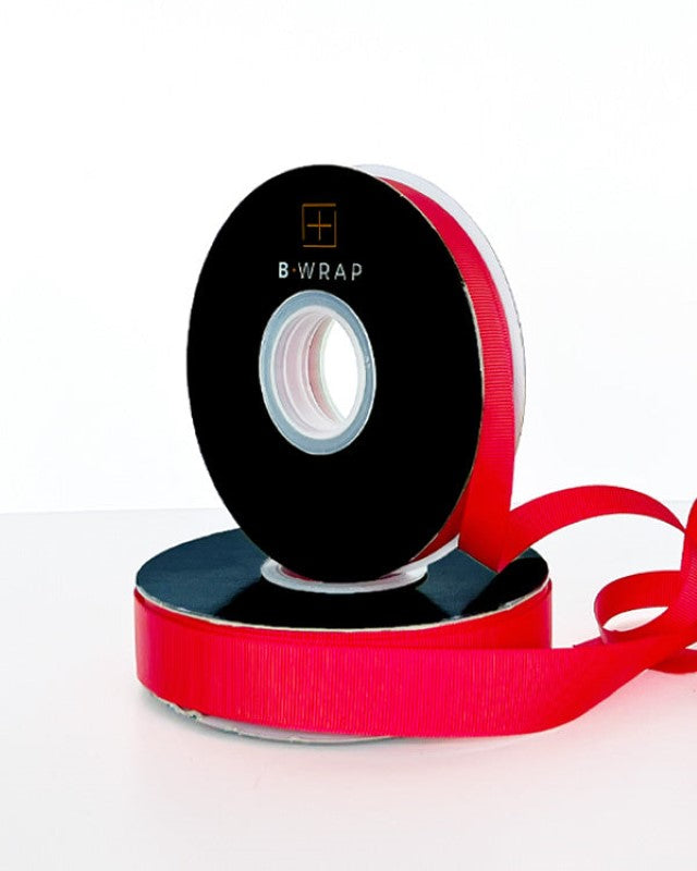 Ribbon - Grosgrain 13mm x 30mtrs Red