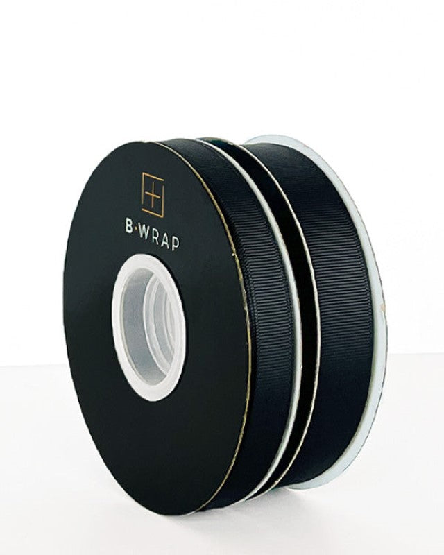 Ribbon - Grosgrain 22mm x 30mtrs Black