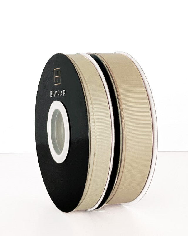 Ribbon - Grosgrain 22mm x 30mtrs Cappuccino