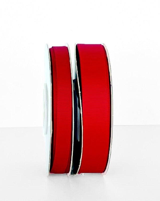 Ribbon - Grosgrain 22mm x 30mtrs Red