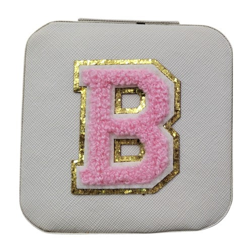 Letter  - B White Jewellery Box  (Set of 2)