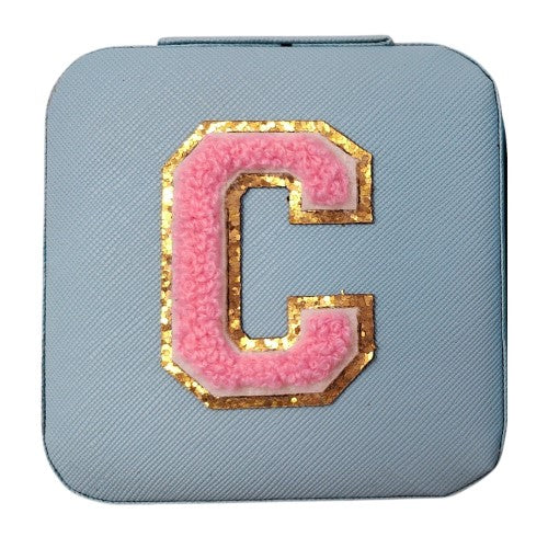 Letter  - C Blue Jewellery Box  (Set of 2)