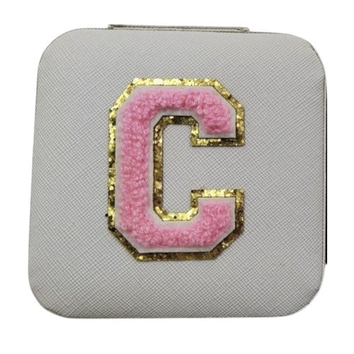Letter  - C White Jewellery Box  (Set of 2)