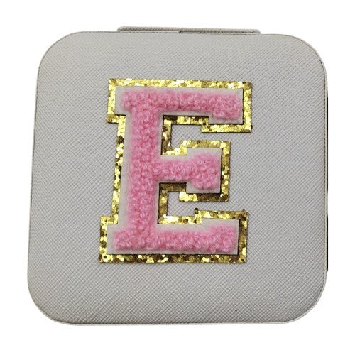 Letter  - E White Jewellery Box  (Set of 2)