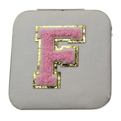 Letter  - F White Jewellery Box  (Set of 2)