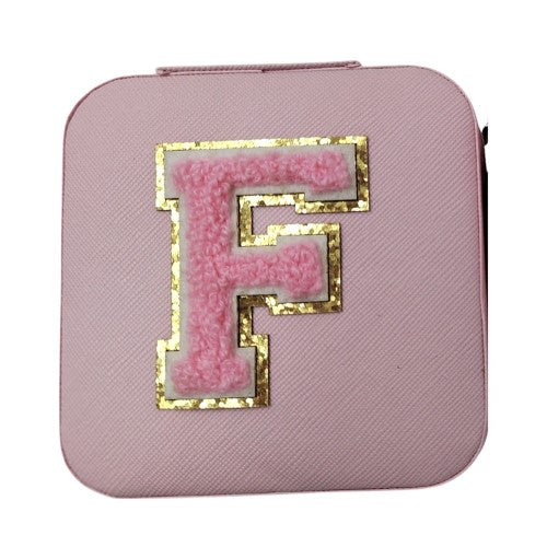 Letter  - F Pink Jewellery Box  (Set of 2)