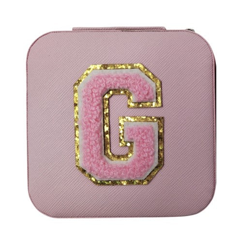 Letter  - G Pink Jewellery Box  (Set of 2)