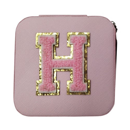 Letter  - H Pink Jewellery Box  (Set of 2)