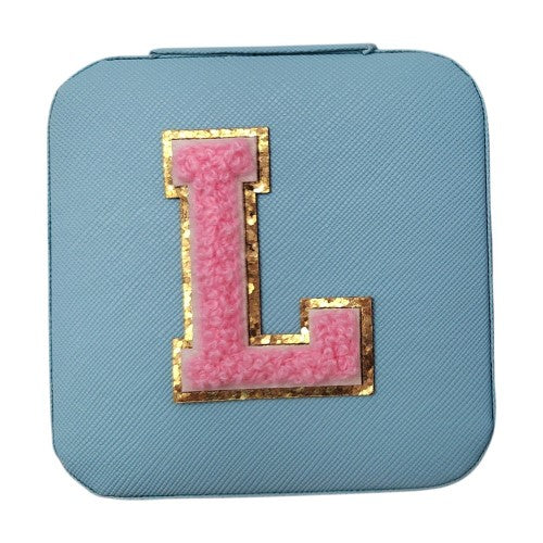 Letter  - L Blue Jewellery Box  (Set of 2)