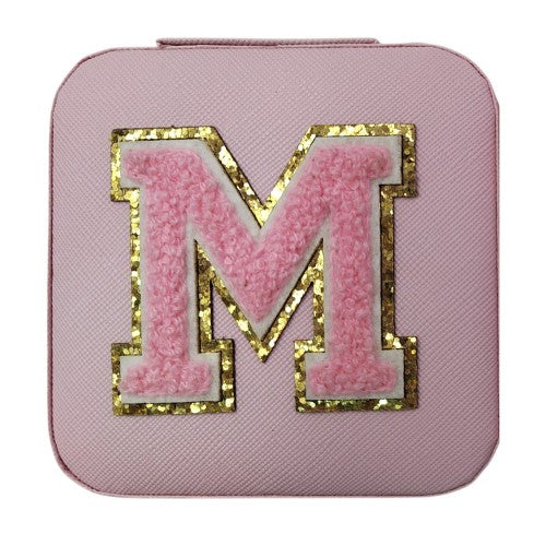 Letter  - M Pink Jewellery Box  (Set of 2)