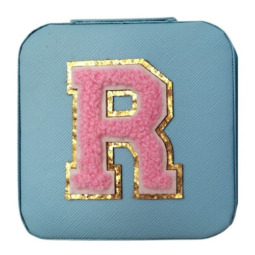 Letter  - R Blue Jewellery Box  (Set of 2)