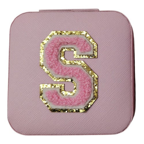 Letter  - S Pink Jewellery Box  (Set of 2)