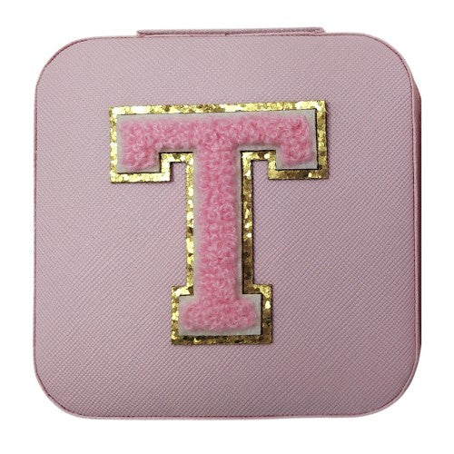 Letter  - T Pink Jewellery Box  (Set of 2)