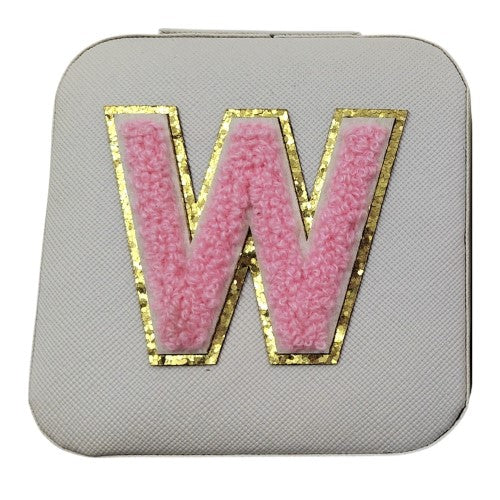 Letter  - W White Jewellery Box  (Set of 2)