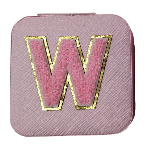 Letter  - W Pink Jewellery Box  (Set of 2)