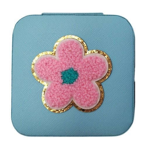 Flower Blue Jewellery Box  (Set of 2)