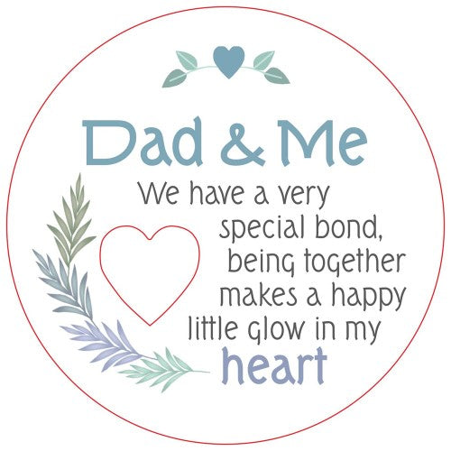 Dad and Me Piece of My Heart Magnet  (Set of 2)