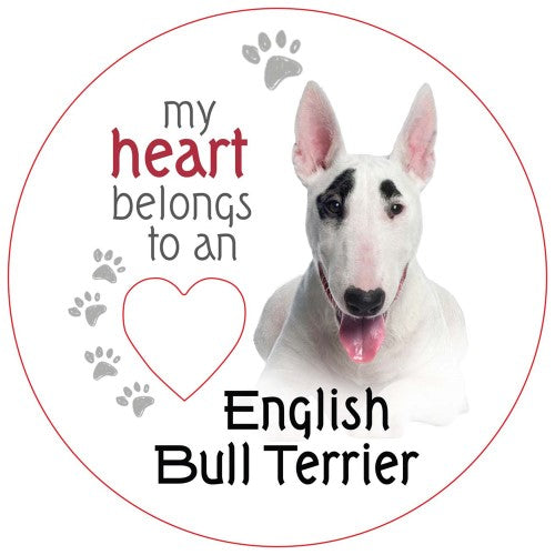 Bull Terrier Piece of My Heart Magnet  (Set of 2)