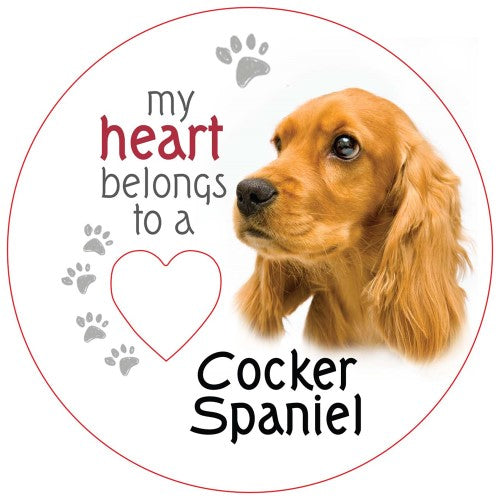 Cocker Spaniel Piece of My Heart Magnet  (Set of 2)