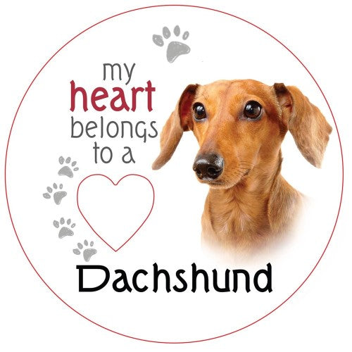 Dachshund Piece of My Heart Magnet  (Set of 2)